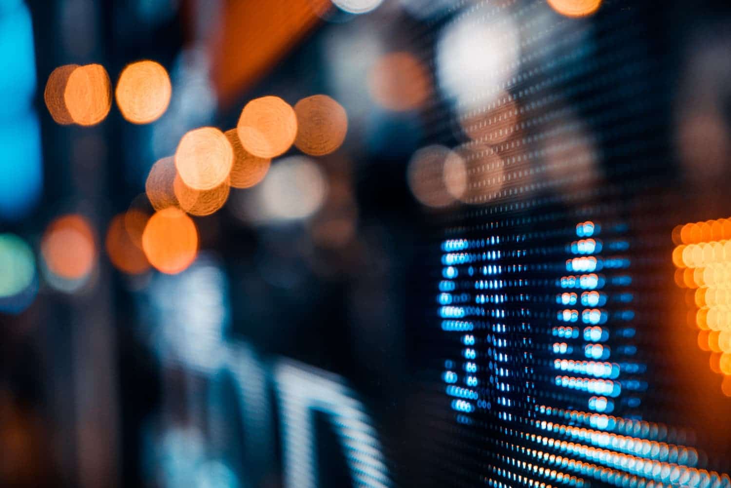 Börsenkurse auf einem LED Bildschirm